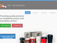 Tablet Screenshot of gbpackaging.biz